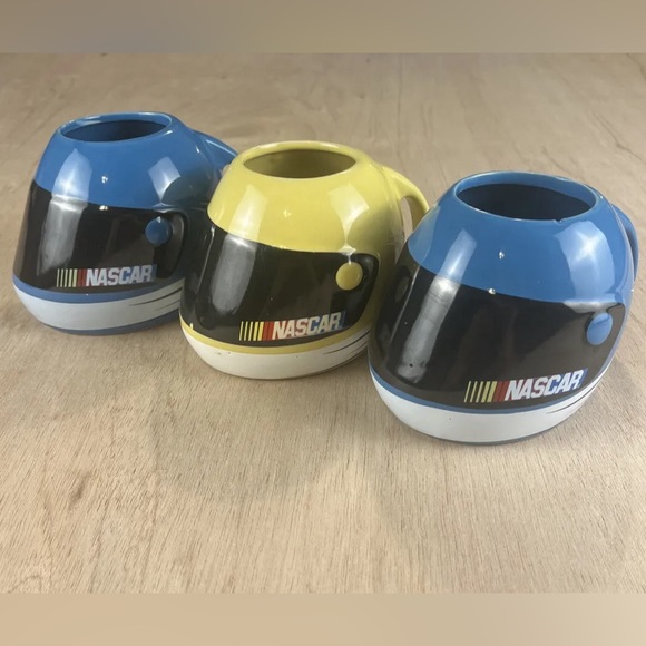 Nascar | Dining | Vintage Nascar Coffee Mugs Racing Helmet Collectibles ...